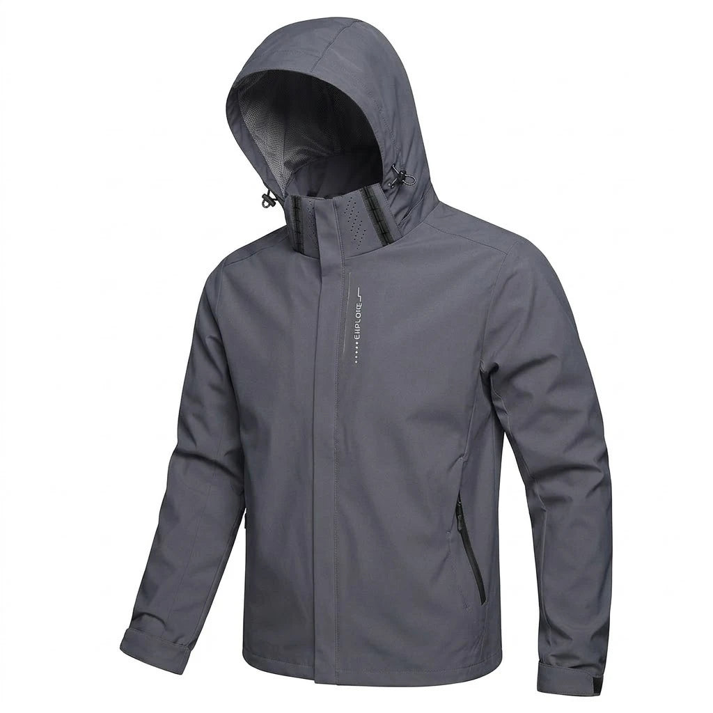 Men’s Outdoor Waterproof Jacket / Windproof Hooded Coat