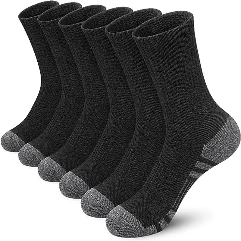 🧦 6 / 12 Pairs Men’s Ground‑Grip Sports Socks | Football & Gym