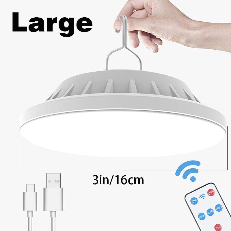 Portable Camping Light Power Bank LED Camping Lanterns With Remote Control Waterproof Outdoor Tent Light Rechargeable Flashlight