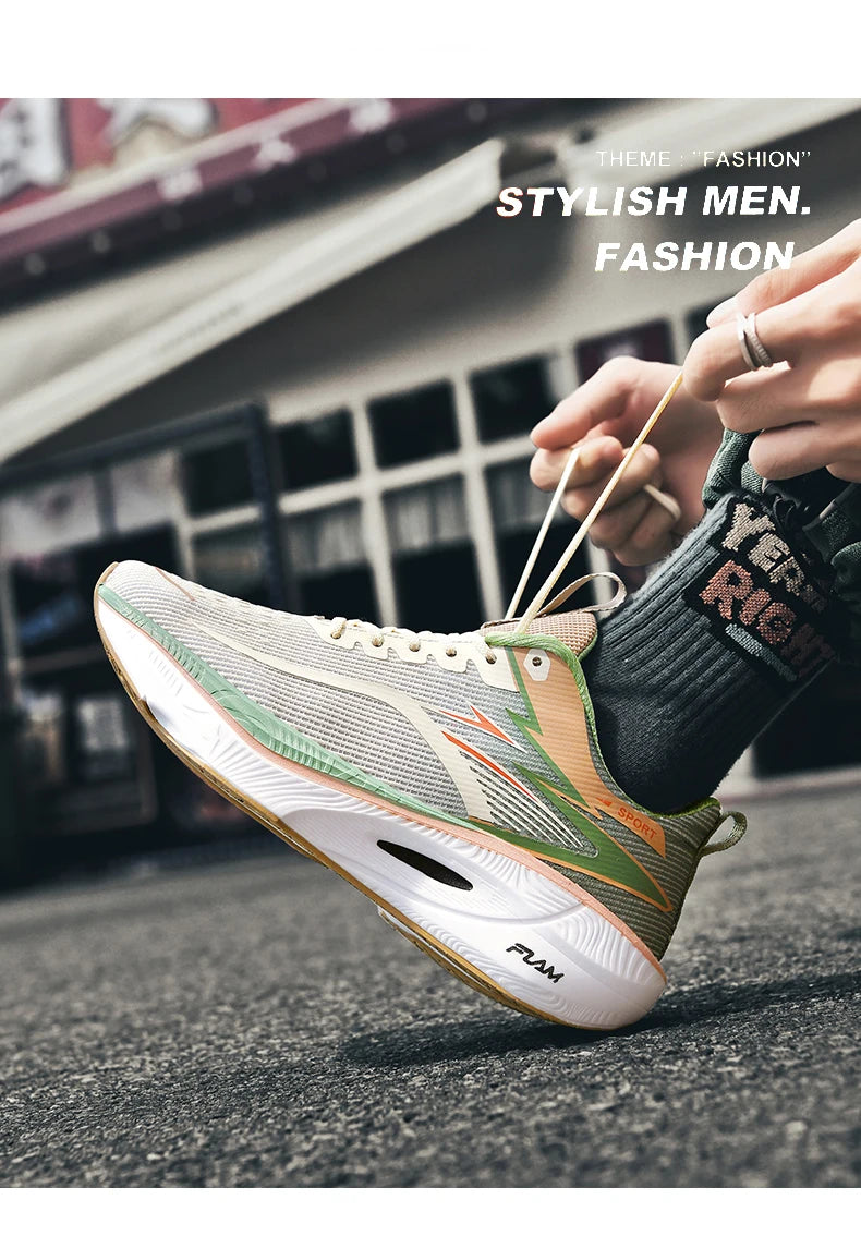 🏃 Marathon Carbon Plate + Air Cushion Running Shoes