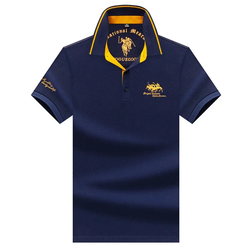 🎩 Men’s Embroidered Short‑Sleeve Polo Shirt