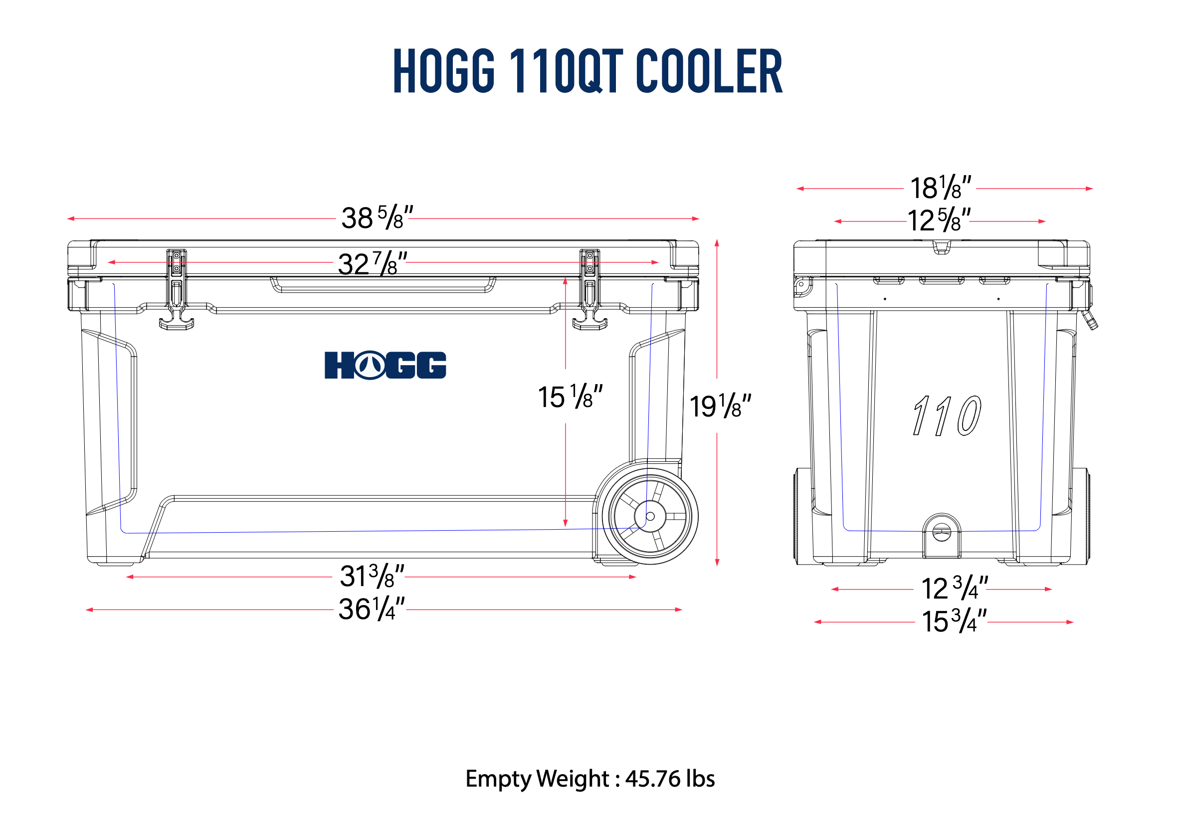 110QT HOGG COOLERS