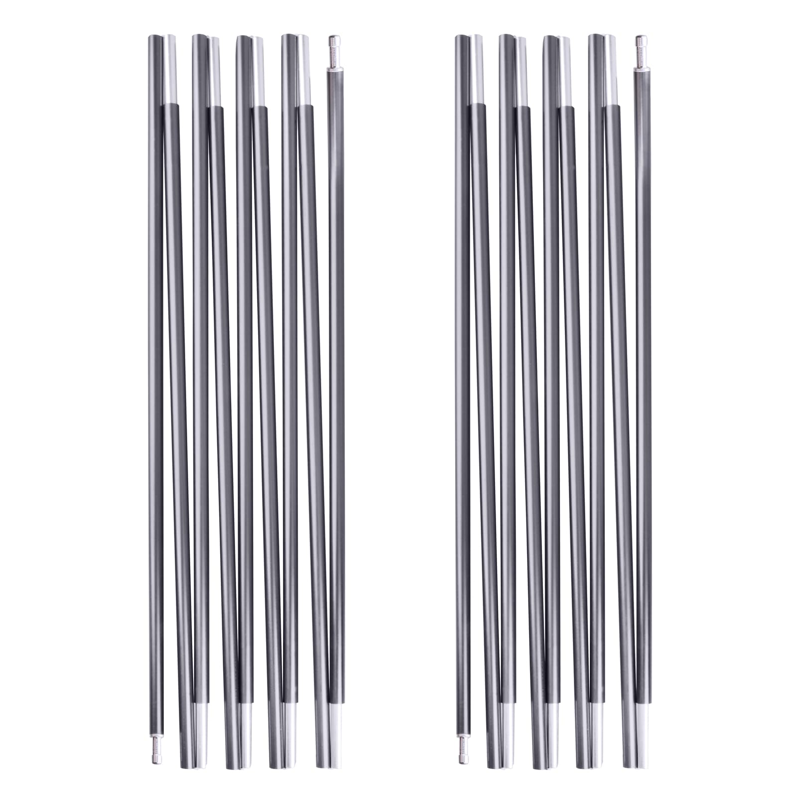 TRIWONDER Tent Pole Replacement Aluminum Camping Rod Accessories Multifunction Tent Poles 2 Poles (12.83 ft)