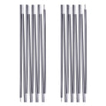 TRIWONDER Tent Pole Replacement Aluminum Camping Rod Accessories Multifunction Tent Poles 2 Poles (12.83 ft)